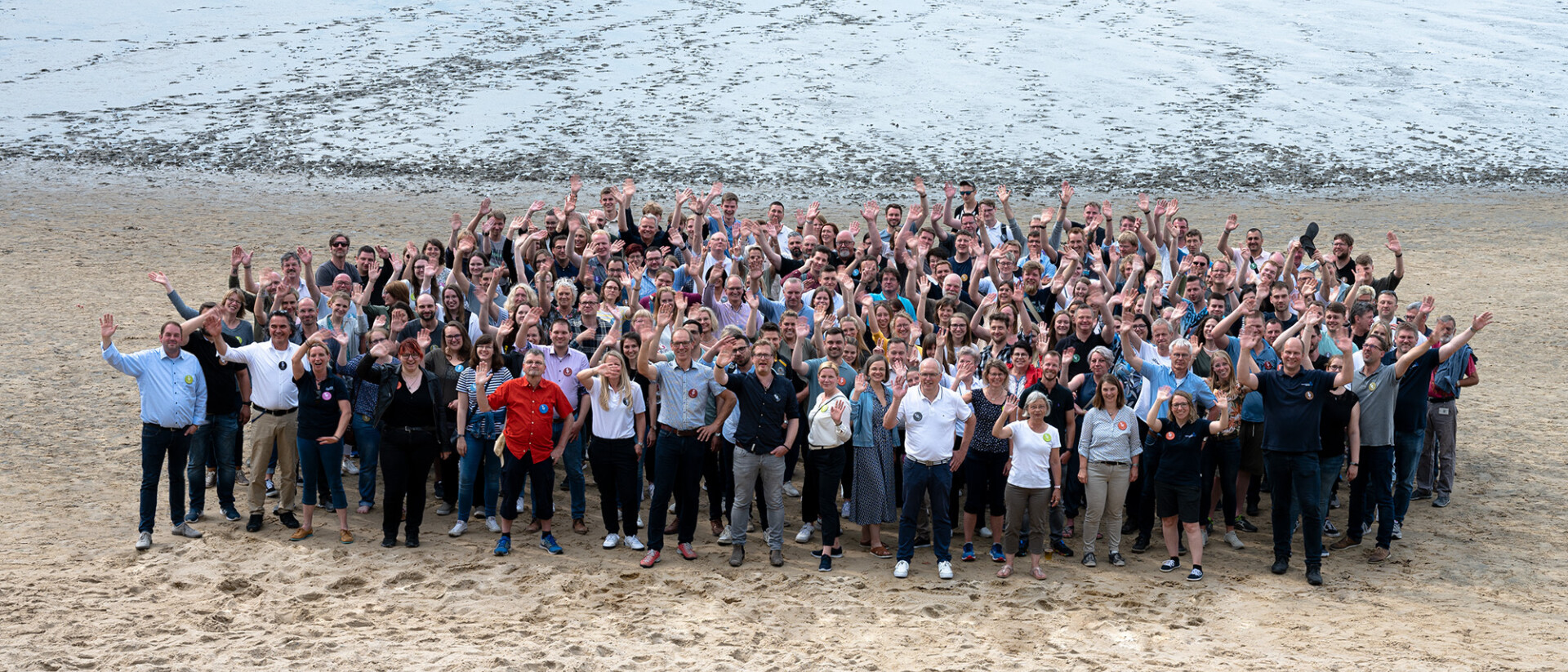 Gruppenfoto Strand